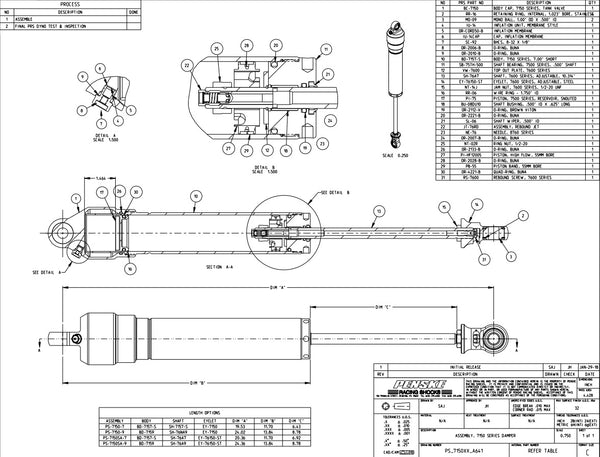 7150 Replacement Parts – Penske Racing Shocks